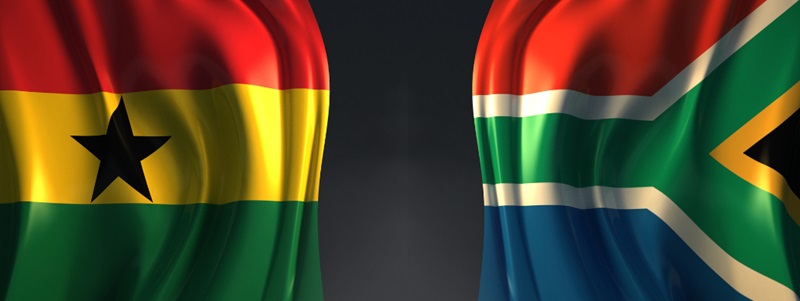 Ghanaian and South African Flags