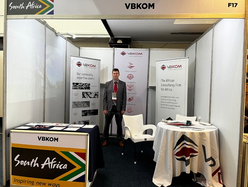 George Olivier at the VBKOM stall